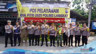 Kapolres Langkat Cek Exit Tol Pangkalan Berandan dan POS YAN